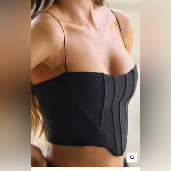 Joah Brown Contour Corset Tank - Picture 3 of 9